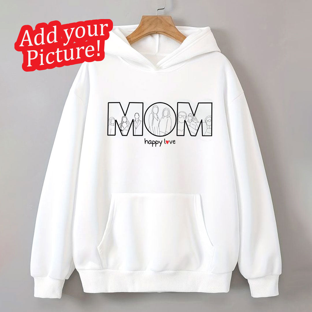 "Mom" Embroidered Hoodie