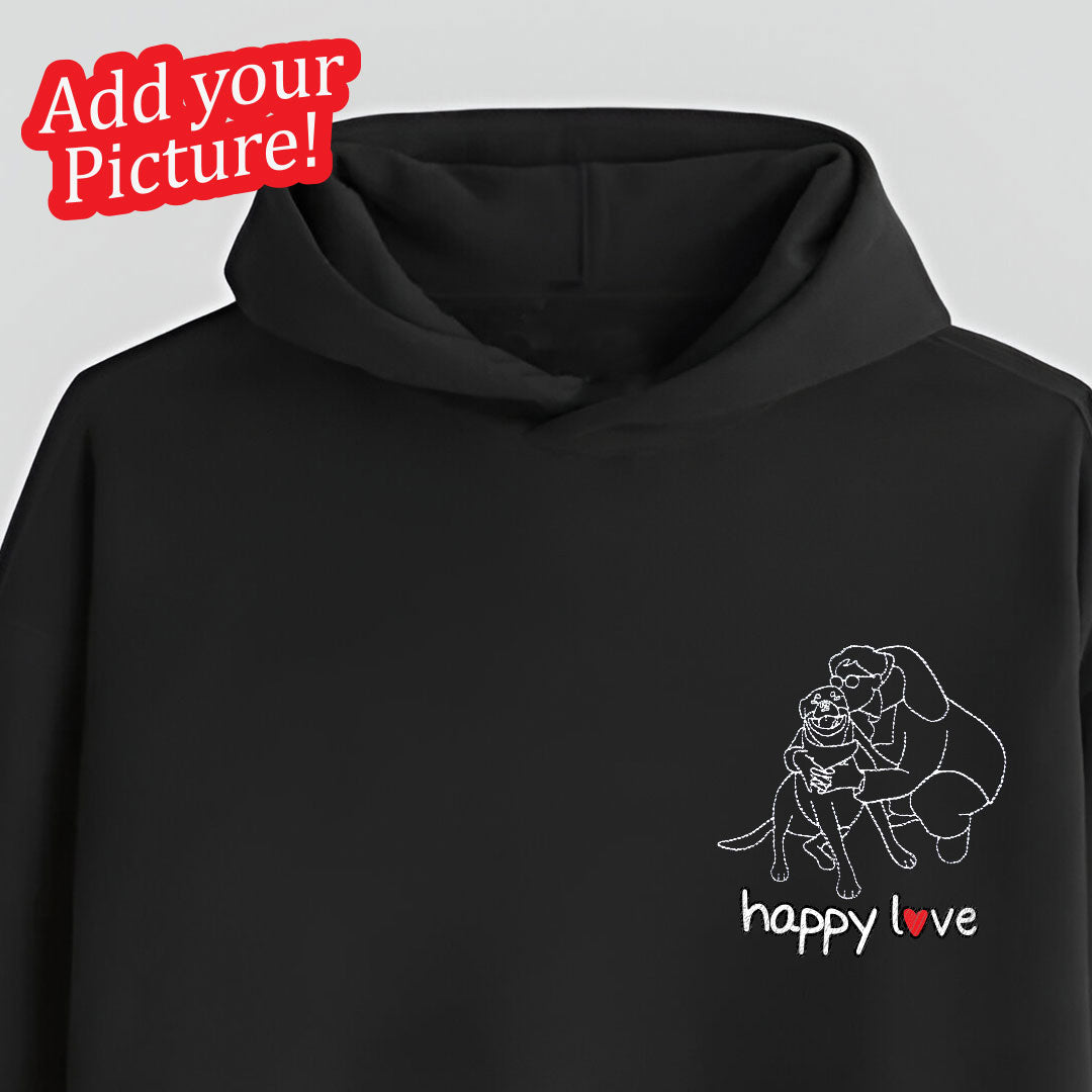 "Pet" Embroidered Hoodie