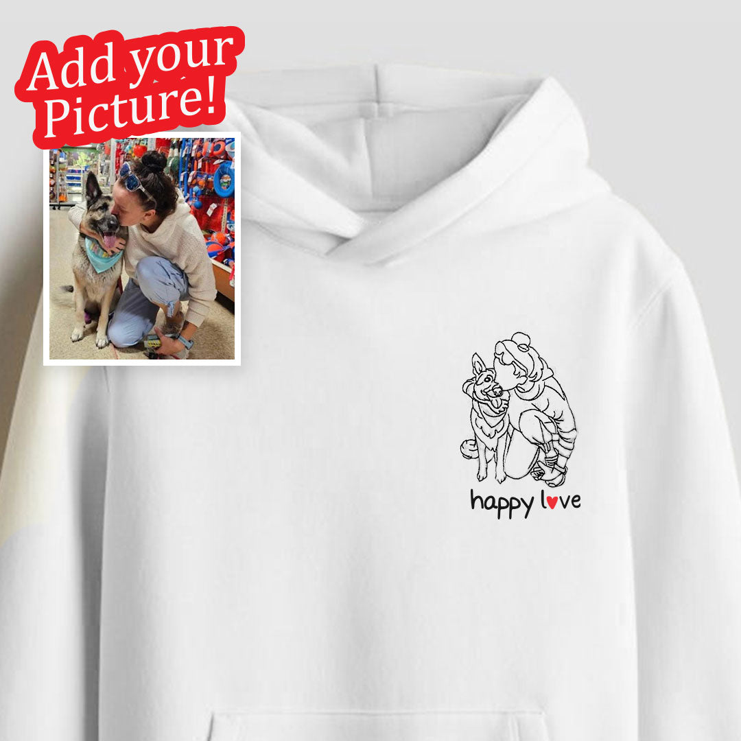 "Pet" Embroidered Hoodie